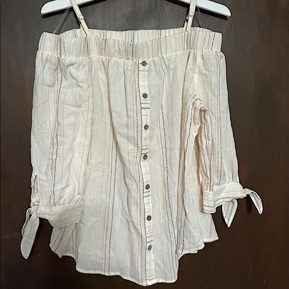 JcPennys off the Shoulders top